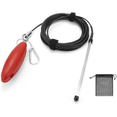 INF Ficelle à poissons pour appâts extérieure 8m - Longe sans pince avec aiguille en acier inoxydable 304, filin gainé 3mm, - Publicité INF Ficelle à poissons pour appâts extérieure 8m - Longe sans pince avec aiguille en acier inoxydable 304, filin gainé 3mm, - Publicité