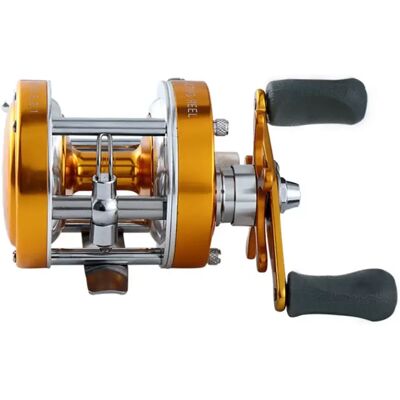 INF Moulinet spinning Or Modèle 40 main droite - Frein centrifuge, alarme baitrunner, bobine résistante à la corrosion - Publicité INF Moulinet spinning Or Modèle 40 main droite - Frein centrifuge, alarme baitrunner, bobine résistante à la corrosion - Publicité