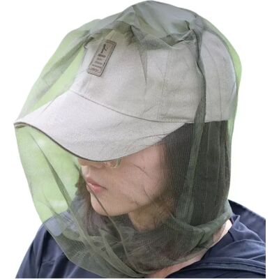 INF Moustiquaire de tête d'extérieur (2 pièces) – Voile anti-insectes en polyester vert militaire et nylon 70D pour la pêche, - Publicité INF Moustiquaire de tête d'extérieur (2 pièces) – Voile anti-insectes en polyester vert militaire et nylon 70D pour la pêche, - Publicité