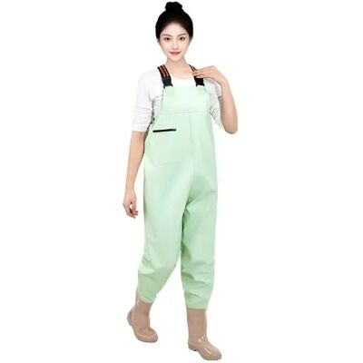 INF Cuissardes intégrales en PVC - Imperméables, doublure respirante, semelle antidérapante, bretelles réglables - Vert 40 - Publicité INF Cuissardes intégrales en PVC - Imperméables, doublure respirante, semelle antidérapante, bretelles réglables - Vert 40 - Publicité