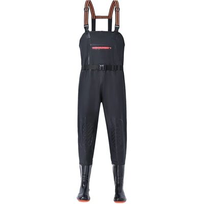 INF Waders en PVC une pièce - Imperméables, Anti-perforation, Genoux renforcés et semelle crantée pour pêche et travaux M Le noir - Publicité INF Waders en PVC une pièce - Imperméables, Anti-perforation, Genoux renforcés et semelle crantée pour pêche et travaux M Le noir - Publicité