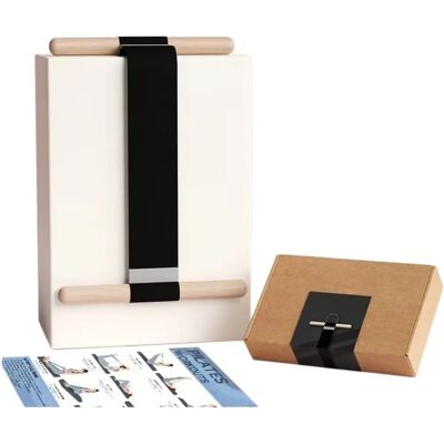 INF Bande de résistance rose avec pédale pour sit-ups et poignées en hêtre - Latex pour entraînement du tronc et correction de Le noir - Publicité INF Bande de résistance rose avec pédale pour sit-ups et poignées en hêtre - Latex pour entraînement du tronc et correction de Le noir - Publicité