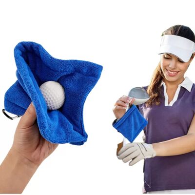 INF Serviette de nettoyage pour balles de golf Motif gaufré en microfibre - Publicité INF Serviette de nettoyage pour balles de golf Motif gaufré en microfibre - Publicité