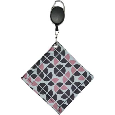 INF Serviette de golf premium en microfibre avec clip mousqueton Rose - Publicité INF Serviette de golf premium en microfibre avec clip mousqueton Rose - Publicité