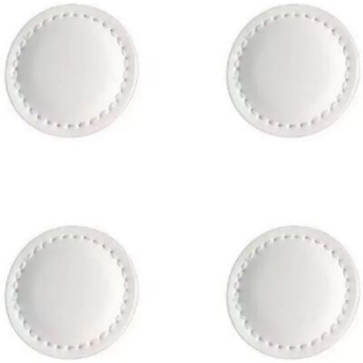 INF Lot de 4 Marque-Balles de Golf Magnétiques en PU - Couleurs Variées Blanc - Publicité INF Lot de 4 Marque-Balles de Golf Magnétiques en PU - Couleurs Variées Blanc - Publicité