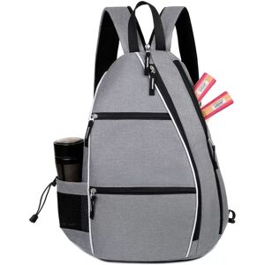 INF Sac de sport polyvalent pour raquettes de tennis, pickleball, badminton Gris - Publicité INF Sac de sport polyvalent pour raquettes de tennis, pickleball, badminton Gris - Publicité