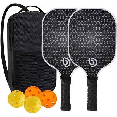 INF Ensemble de pickleball - Raquettes, balles et sac en fibre de verre 15 modèle - Publicité INF Ensemble de pickleball - Raquettes, balles et sac en fibre de verre 15 modèle - Publicité