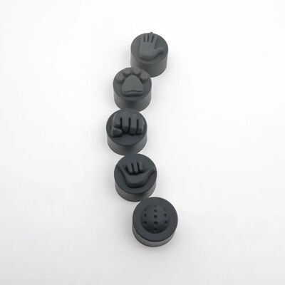 INF Embouts anti-dérapants en silicone pour raquette de pickleball - Set de 5 pour prise sécurisée Gris - Publicité INF Embouts anti-dérapants en silicone pour raquette de pickleball - Set de 5 pour prise sécurisée Gris - Publicité