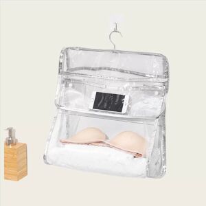 INF Grand sac de rangement de salle de bain étanche pour articles de toilette Argent - Publicité INF Grand sac de rangement de salle de bain étanche pour articles de toilette Argent - Publicité