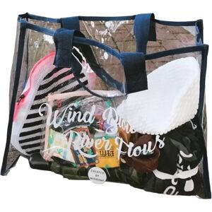 INF Grand sac de plage transparent en PVC pour l'extérieur - Publicité INF Grand sac de plage transparent en PVC pour l'extérieur - Publicité