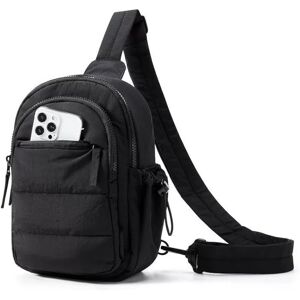 INF Sac Bandoulière Léger Multi-Poches pour Voyage, Sport et Randonnée Le noir - Publicité INF Sac Bandoulière Léger Multi-Poches pour Voyage, Sport et Randonnée Le noir - Publicité