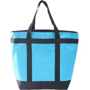 INF Grand sac isotherme fourre-tout avec doublure en feuille d'aluminium - spacieux 55x43x20cm pour trajet, pique-nique, Bleu - Publicité INF Grand sac isotherme fourre-tout avec doublure en feuille d'aluminium - spacieux 55x43x20cm pour trajet, pique-nique, Bleu - Publicité