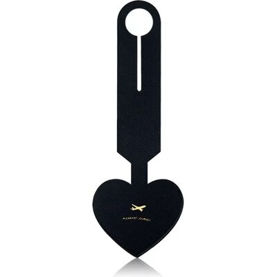 INF Lot de 5 étiquettes de bagage noires - Identifiant de valise en cuir PU avec étiquette nominative - Publicité INF Lot de 5 étiquettes de bagage noires - Identifiant de valise en cuir PU avec étiquette nominative - Publicité