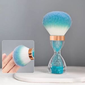 INF Brosse à Poussière en Forme de Sablier pour Poudre Acrylique - Bleu - Publicité INF Brosse à Poussière en Forme de Sablier pour Poudre Acrylique - Bleu - Publicité