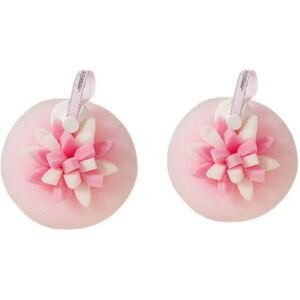 INF Éponge de Bain Massante 3D Pétale - Lot de 2: Exfoliation Douce pour une Relaxation de Type Spa Rose - Publicité INF Éponge de Bain Massante 3D Pétale - Lot de 2: Exfoliation Douce pour une Relaxation de Type Spa Rose - Publicité