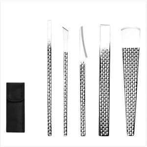 INF Ensemble de 5 Couteaux à Corne en Acier Inoxydable - Outils de Pédicure Professionnels pour Callosités, Cors et Ongles - Publicité INF Ensemble de 5 Couteaux à Corne en Acier Inoxydable - Outils de Pédicure Professionnels pour Callosités, Cors et Ongles - Publicité