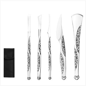INF Set de 5 Couteaux de Pédicure en Acier Inoxydable pour Ongles Incarnés et Soin des Pieds - Publicité INF Set de 5 Couteaux de Pédicure en Acier Inoxydable pour Ongles Incarnés et Soin des Pieds - Publicité