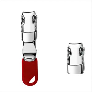 INF Coupe-ongles pliable ultra-mince - coupe-ongles de poche en acier inoxydable, manche plastique, lame droite, mini style Rouge - Publicité INF Coupe-ongles pliable ultra-mince - coupe-ongles de poche en acier inoxydable, manche plastique, lame droite, mini style Rouge - Publicité