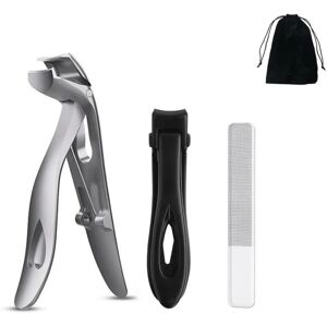INF Kit coupe-ongles incliné en forme de serpent - Ensemble ergonomique en acier inoxydable avec lime à ongles en verre - Publicité INF Kit coupe-ongles incliné en forme de serpent - Ensemble ergonomique en acier inoxydable avec lime à ongles en verre - Publicité