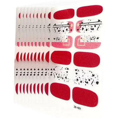 INF 10 Feuilles d'Autocollants pour Ongles avec Lime à Ongles - Design Marguerite à Paillettes Dégradées 3D - Publicité INF 10 Feuilles d'Autocollants pour Ongles avec Lime à Ongles - Design Marguerite à Paillettes Dégradées 3D - Publicité