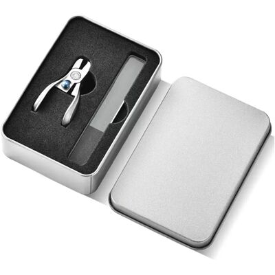 INF Mini Coupe-Ongles Anti-Éclaboussures - Acier Inoxydable, Lame Tranchante, Conception Push-Pull - Publicité INF Mini Coupe-Ongles Anti-Éclaboussures - Acier Inoxydable, Lame Tranchante, Conception Push-Pull - Publicité