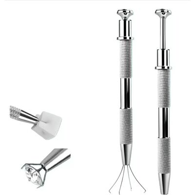 INF Pince à Éponge Argentée pour Ongles (Lot de 2) - Outil d'Art d'Ongles en Alliage d'Aluminium et de Zinc - Publicité INF Pince à Éponge Argentée pour Ongles (Lot de 2) - Outil d'Art d'Ongles en Alliage d'Aluminium et de Zinc - Publicité
