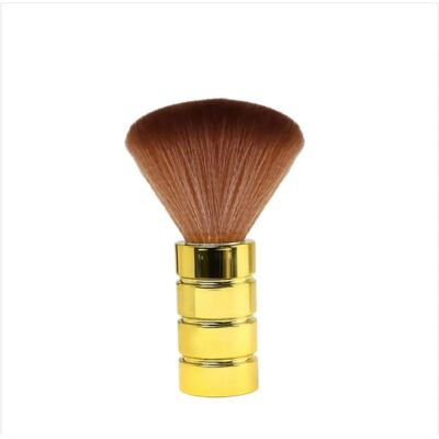 INF Professional Barber Neck Duster Brush compatible with Soft Nylon Bristles and Electroplated Handle for Haircut Cleaning Or - Publicité INF Professional Barber Neck Duster Brush compatible with Soft Nylon Bristles and Electroplated Handle for Haircut Cleaning Or - Publicité