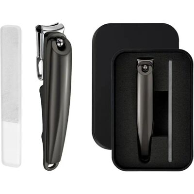 INF Coupe-ongles rotatif 360° lot de 2 avec étui de rangement et lime nano - Tête rotative, lame en acier inoxydable durcie Titane - Publicité INF Coupe-ongles rotatif 360° lot de 2 avec étui de rangement et lime nano - Tête rotative, lame en acier inoxydable durcie Titane - Publicité