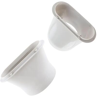 INF Adaptateur pour climatisation portable No.6 buse plate excentrée 15cm – Connecteur d'évacuation murale en ABS blanc - Publicité INF Adaptateur pour climatisation portable No.6 buse plate excentrée 15cm – Connecteur d'évacuation murale en ABS blanc - Publicité