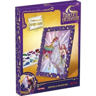 Lansay Collection sequins L'école des licornes - Sophia et Wildstar - Publicité Lansay Collection sequins L'école des licornes - Sophia et Wildstar - Publicité