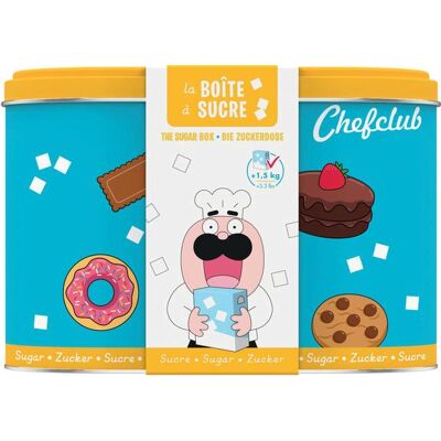 Boîte à Sucre Chefclub Kids - Rangement Métal 1,5kg - Publicité Boîte à Sucre Chefclub Kids - Rangement Métal 1,5kg - Publicité