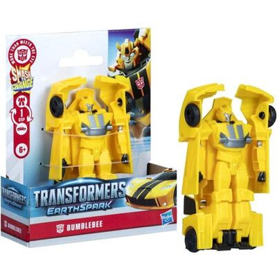Figurine d'action Hasbro Transformers Earthspark Bumblebee 1 Step Smash - Publicité Figurine d'action Hasbro Transformers Earthspark Bumblebee 1 Step Smash - Publicité