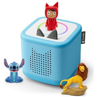 Tonies Mon premier coffret Toniebox Bleu Disney - Publicité Tonies Mon premier coffret Toniebox Bleu Disney - Publicité