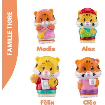 La Grande Récré 4 Personnages Famille Tigre Klorofil - Publicité La Grande Récré 4 Personnages Famille Tigre Klorofil - Publicité