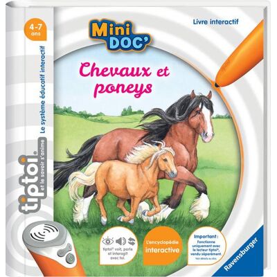 Ravensburger Mini doc Tiptoi chevaux et poneys - Publicité Ravensburger Mini doc Tiptoi chevaux et poneys - Publicité