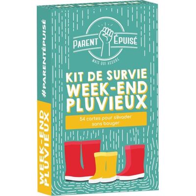Asmodee Parent Epuise - Kit de Survie Week-end Pluvieux - Publicité Asmodee Parent Epuise - Kit de Survie Week-end Pluvieux - Publicité