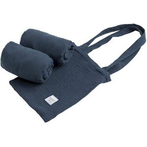 Lot de 2 draps housse rectangulaires pour berceau Sauthon Original Bleu Saphir - Publicité Lot de 2 draps housse rectangulaires pour berceau Sauthon Original Bleu Saphir - Publicité