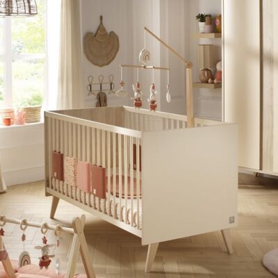 Sauthon Lit bébé évolutif 140x70cm Mélinée - Publicité Sauthon Lit bébé évolutif 140x70cm Mélinée - Publicité