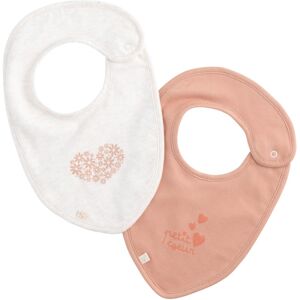 Sauthon Lot de 2 bavoirs Petit Coeur - Publicité Sauthon Lot de 2 bavoirs Petit Coeur - Publicité