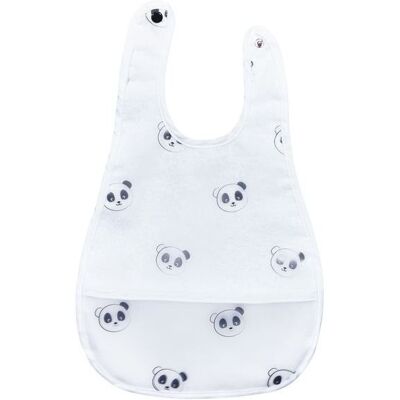 Sauthon Bavoir plastifié motif panda Chao Chao - Publicité Sauthon Bavoir plastifié motif panda Chao Chao - Publicité