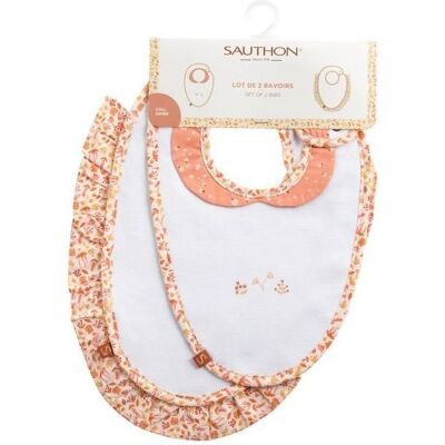Sauthon Bavoirs (lot de 2) Esmée - Publicité Sauthon Bavoirs (lot de 2) Esmée - Publicité