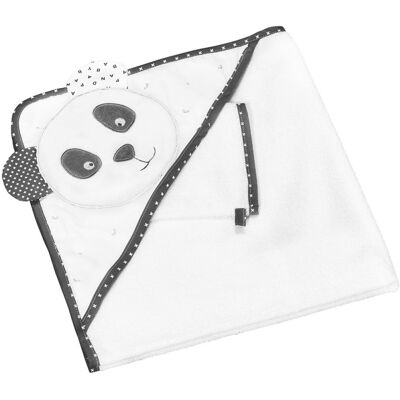 Sauthon Cape de bain plus gant Chao Chao - Publicité Sauthon Cape de bain plus gant Chao Chao - Publicité