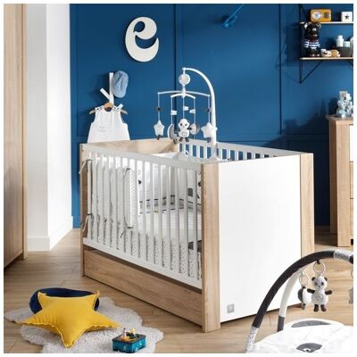 Sauthon Little big bed 140 x 70 Antonin Bois Blanc - Publicité Sauthon Little big bed 140 x 70 Antonin Bois Blanc - Publicité