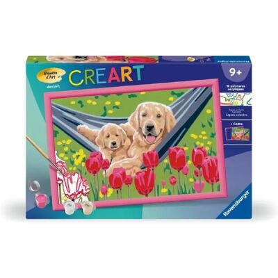 Ravensburger CreArt Kids labrador tulipes - Publicité Ravensburger CreArt Kids labrador tulipes - Publicité