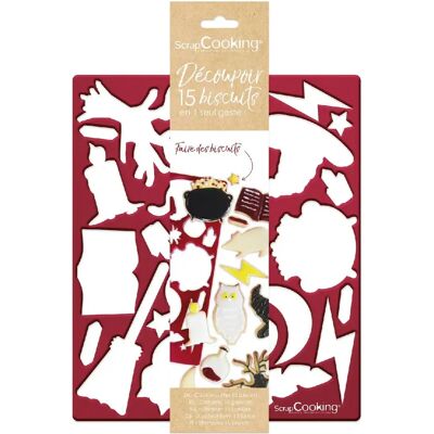 Scrapcooking Plaque découpoir gâteaux sorcier - Blanc - Publicité Scrapcooking Plaque découpoir gâteaux sorcier - Blanc - Publicité