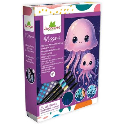 Au Sycomore Artissimo - PM Feutres métallisés - Bébés ocean - Publicité Au Sycomore Artissimo - PM Feutres métallisés - Bébés ocean - Publicité