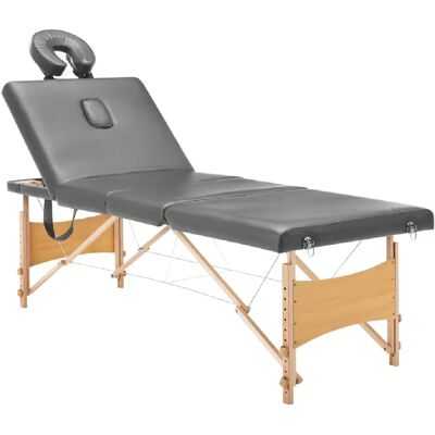 Helloshop26 - Table de massage - 4 zones - cadre bois - Publicité Helloshop26 - Table de massage - 4 zones - cadre bois - Publicité