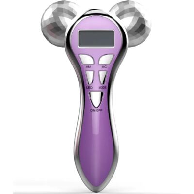 Chrono Appareil de massage facial micro-courant 4D - Violet - Publicité Chrono Appareil de massage facial micro-courant 4D - Violet - Publicité