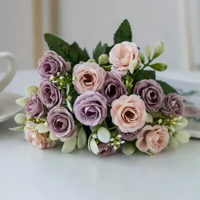 General Fleurs artificielles en soie Rose, Bouquet de mariée de mariage, Table de maison, arc de jardin extérieur, résistant aux ultraviolets, décoration de salle cadeau DIY~0647 - Publicité General Fleurs artificielles en soie Rose, Bouquet de mariée de mariage, Table de maison, arc de jardin extérieur, résistant aux ultraviolets, décoration de salle cadeau DIY~0647 - Publicité