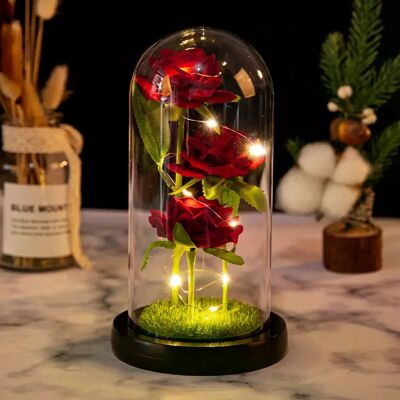 General Fleurs artificielles LED Galaxy Three Rose, décoration de mariage, cadeau créatif pour la Saint-Valentin et la fête des mères sans batterie 1Pc~0637 - Publicité General Fleurs artificielles LED Galaxy Three Rose, décoration de mariage, cadeau créatif pour la Saint-Valentin et la fête des mères sans batterie 1Pc~0637 - Publicité